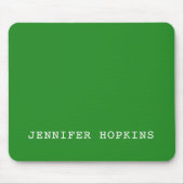 Professioneel minimalistisch modern bosgroen muismat (Voorkant)