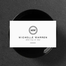 Professioneel minimalistisch modern cirkelmonogram