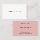 Professioneel minimalistisch modern design elegant visitekaartje (Voorkant / Achterkant)