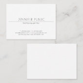 Professioneel minimalistisch modern design elegant visitekaartje (Voorkant / Achterkant)