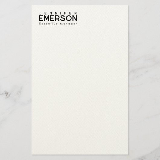 Professioneel minimalistisch modern eenvoudig briefpapier (Voorkant)