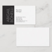 Professioneel minimalistisch modern eenvoudig informatiekaartje (Voorkant / Achterkant)