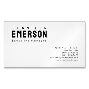 Professioneel minimalistisch modern eenvoudig magnetisch visitekaartje