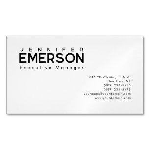 Professioneel minimalistisch modern eenvoudig  magnetisch visitekaartje