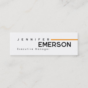 Professioneel minimalistisch modern eenvoudig mini visitekaartje