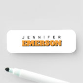Professioneel minimalistisch modern eenvoudig naamplaatje (In situ)