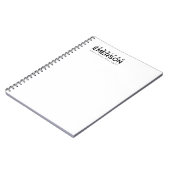 Professioneel minimalistisch modern eenvoudig  notitieboek (Linkerzijde)