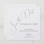 Professioneel Minimalistisch Modern Eenvoudig Save The Date (Voorkant / Achterkant)