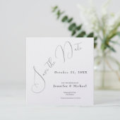 Professioneel Minimalistisch Modern Eenvoudig Save The Date (Staand voorkant)