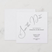 Professioneel Minimalistisch Modern Eenvoudig Sobe Save The Date (Voorkant / Achterkant)