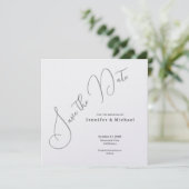 Professioneel Minimalistisch Modern Eenvoudig Sobe Save The Date (Staand voorkant)