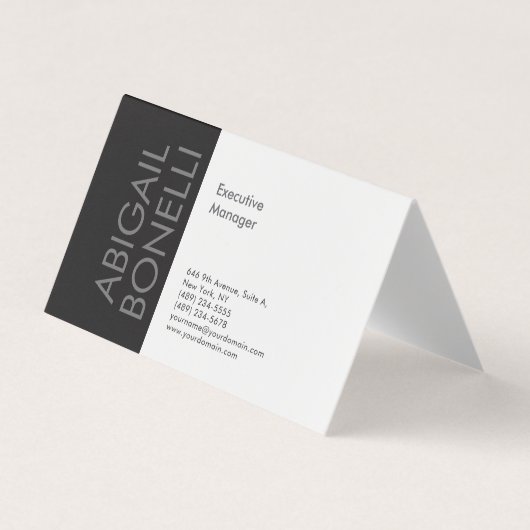 Professioneel minimalistisch modern eenvoudig visitekaartje (Voorkant)