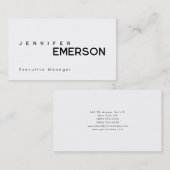 Professioneel minimalistisch modern eenvoudig visitekaartje (Voorkant / Achterkant)