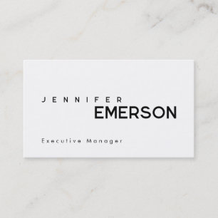 Professioneel minimalistisch modern eenvoudig visitekaartje