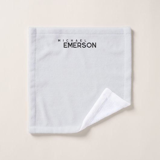 Professioneel minimalistisch modern eenvoudig washandje (Wasdoekje)