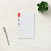 Professioneel minimalistisch modern effen grijs post-it® notes (Kantoor)