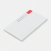 Professioneel minimalistisch modern effen grijs post-it® notes (Schuin)