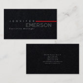 Professioneel minimalistisch modern effen premium visitekaartje (Voorkant / Achterkant)