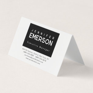 Professioneel minimalistisch modern effen zwart wi visitekaartje