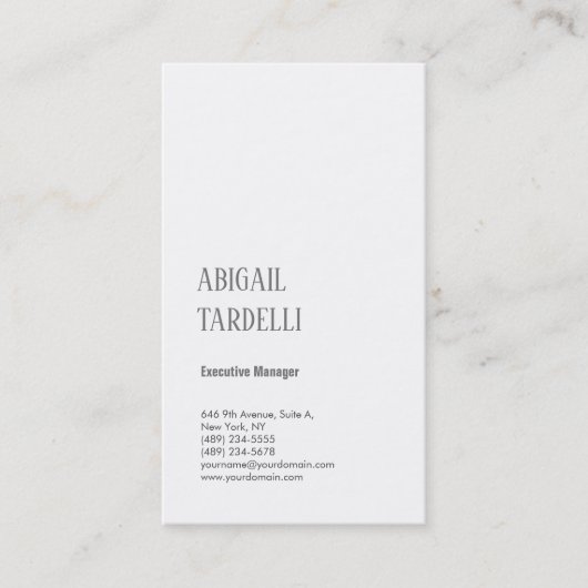 Professioneel, minimalistisch, modern gebruik visitekaartje (Voorkant)