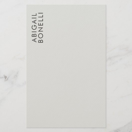Professioneel minimalistisch modern gewoon eigen n briefpapier (Voorkant)