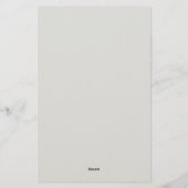 Professioneel minimalistisch modern gewoon eigen n briefpapier (Achterkant)