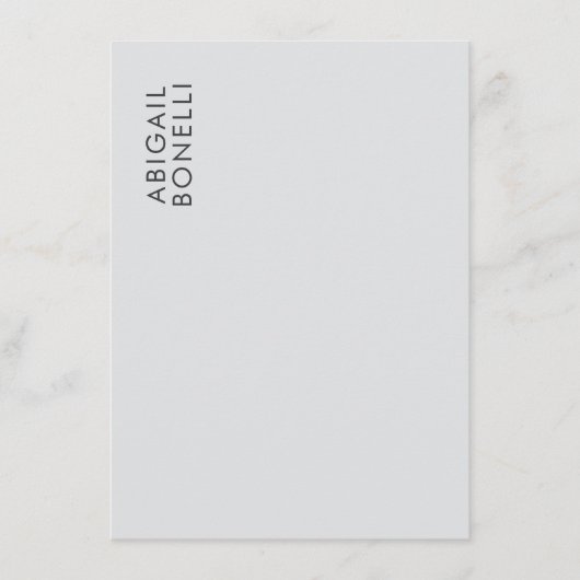 Professioneel minimalistisch modern gewoon eigen n informatiekaartje (Voorkant)
