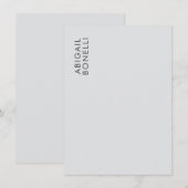 Professioneel minimalistisch modern gewoon eigen n informatiekaartje (Voorkant / Achterkant)