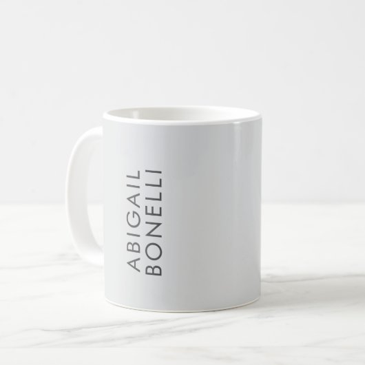 Professioneel minimalistisch modern gewoon eigen n koffiemok (Voorkant links)