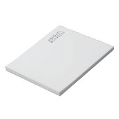 Professioneel minimalistisch modern gewoon eigen n notitieblok (Linkerzijde)