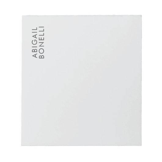 Professioneel minimalistisch modern gewoon eigen n notitieblok (Voorkant)