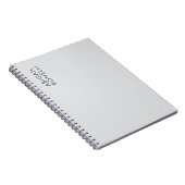 Professioneel minimalistisch modern gewoon eigen n notitieboek (Rechterzijde)