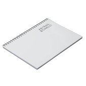 Professioneel minimalistisch modern gewoon eigen n notitieboek (Linkerzijde)