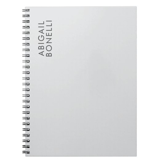 Professioneel minimalistisch modern gewoon eigen n notitieboek (Voorkant)