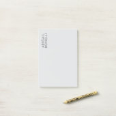 Professioneel minimalistisch modern gewoon eigen n post-it® notes (Op bureau)