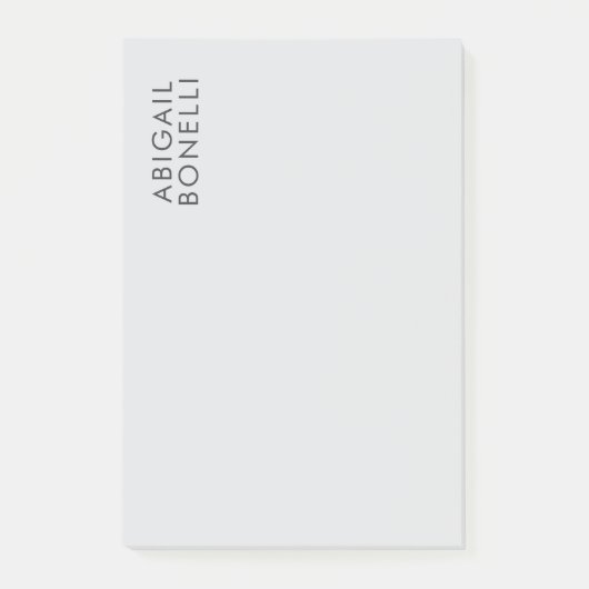 Professioneel minimalistisch modern gewoon eigen n post-it® notes (Voorkant)