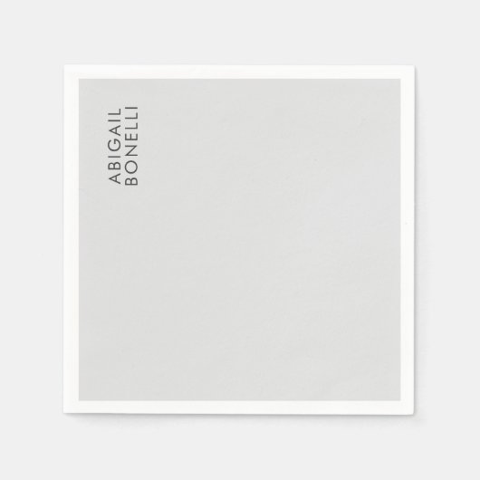 Professioneel minimalistisch modern gewoon eigen n servet (Voorkant)