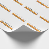 Professioneel minimalistisch modern gewoon naam cadeaupapier (Hoek)