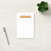 Professioneel minimalistisch modern gewoon naam post-it® notes (Kantoor)
