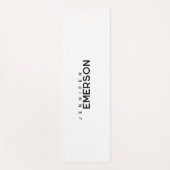 Professioneel minimalistisch modern gewoon uw naam yogamat (Voorkant)