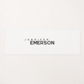 Professioneel minimalistisch modern gewoon uw naam yogamat (Voorkant (horizontaal))