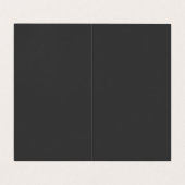 Professioneel minimalistisch modern grijs monogram visitekaartje (Binnenkant ongevouwen)