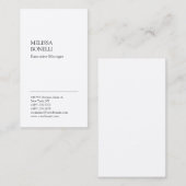 Professioneel, minimalistisch, modern, hoogwaardig visitekaartje (Voorkant / Achterkant)