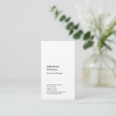 Professioneel, minimalistisch, modern, hoogwaardig visitekaartje (Staand voorkant)