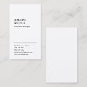 Professioneel, minimalistisch, modern, hoogwaardig visitekaartje (Voorkant / Achterkant)