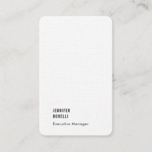 Professioneel minimalistisch modern linnen luxe tr visitekaartje