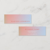 Professioneel minimalistisch modern mini visitekaartje (Voorkant / Achterkant)