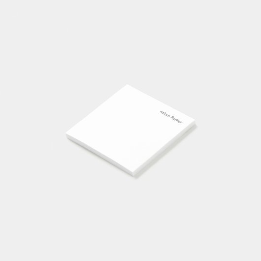 Professioneel minimalistisch modern post-it® notes (Schuin)