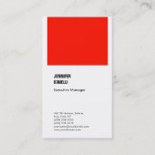 Professioneel, minimalistisch, modern rood wit visitekaartje (Voorkant)