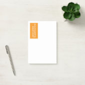 Professioneel minimalistisch modern sinaasappel wi post-it® notes (Kantoor)